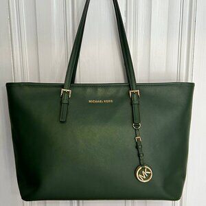 Michael Kors Jet Set Tote Bag (Medium) : Moss